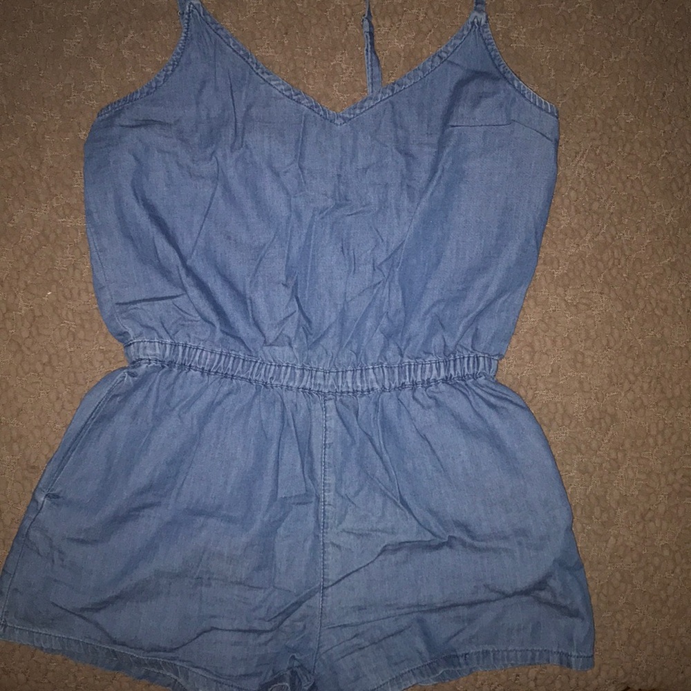 Denim Romper